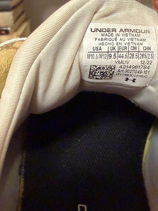 Under Armour White and Black Slip-On Athletic Shoes main image 6